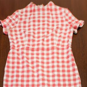 Vintage-Style Ann Taylor Pink Gingham Dress